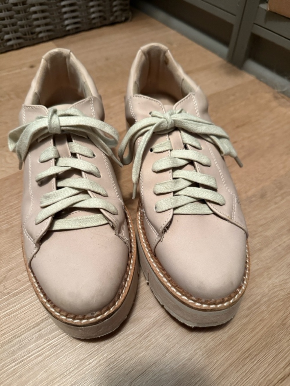 ShuShop Blush Pink Platform Sneakers